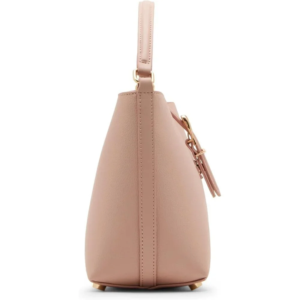 Women's Small Bucket Bag Detachable Strap Rosewater Cute Compact Elegant